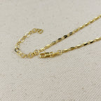 Mondsee 18k Gold Filled 3mm Fancy Chain Necklace | 18k Gold Filled Jewelry
