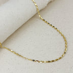 Mondsee 18k Gold Filled 3mm Fancy Chain Necklace | 18k Gold Filled Jewelry