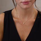 Mondsee 18k Gold Filled Solitaire CZ Necklace | 18k Gold Filled Jewelry
