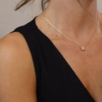 Mondsee 18k Gold Filled Solitaire CZ Necklace | 18k Gold Filled Jewelry
