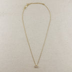 Mondsee 18k Gold Filled Solitaire CZ Necklace | 18k Gold Filled Jewelry
