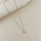 Mondsee 18k Gold Filled Solitaire CZ Necklace | 18k Gold Filled Jewelry