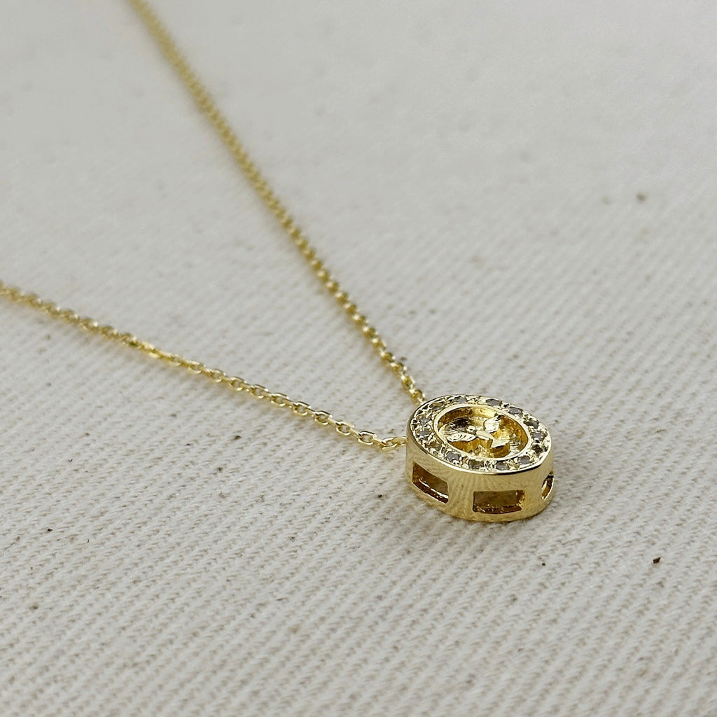 Mondsee 18k Gold Filled Mini Dove CZ Necklace | 18k Gold Filled Jewelry