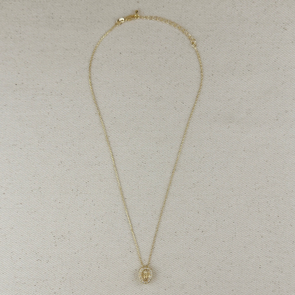 Mondsee 18k Gold Filled Mini Dove CZ Necklace | 18k Gold Filled Jewelry