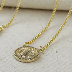 Mondsee 18k Gold Filled Saint Benedict Scapular Necklace | 18k Gold Filled Jewelry