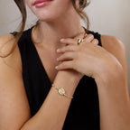18k Gold Filled Saint Benedict Medal Bracelet