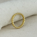 Mondsee 18k Gold Filled 2.5mm Cuban Chain Ring | 18k Gold Filled Jewelry