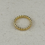 Mondsee 18k Gold Filled 2.5mm Cuban Chain Ring | 18k Gold Filled Jewelry