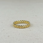 Mondsee 18k Gold Filled 2.5mm Cuban Chain Ring | 18k Gold Filled Jewelry