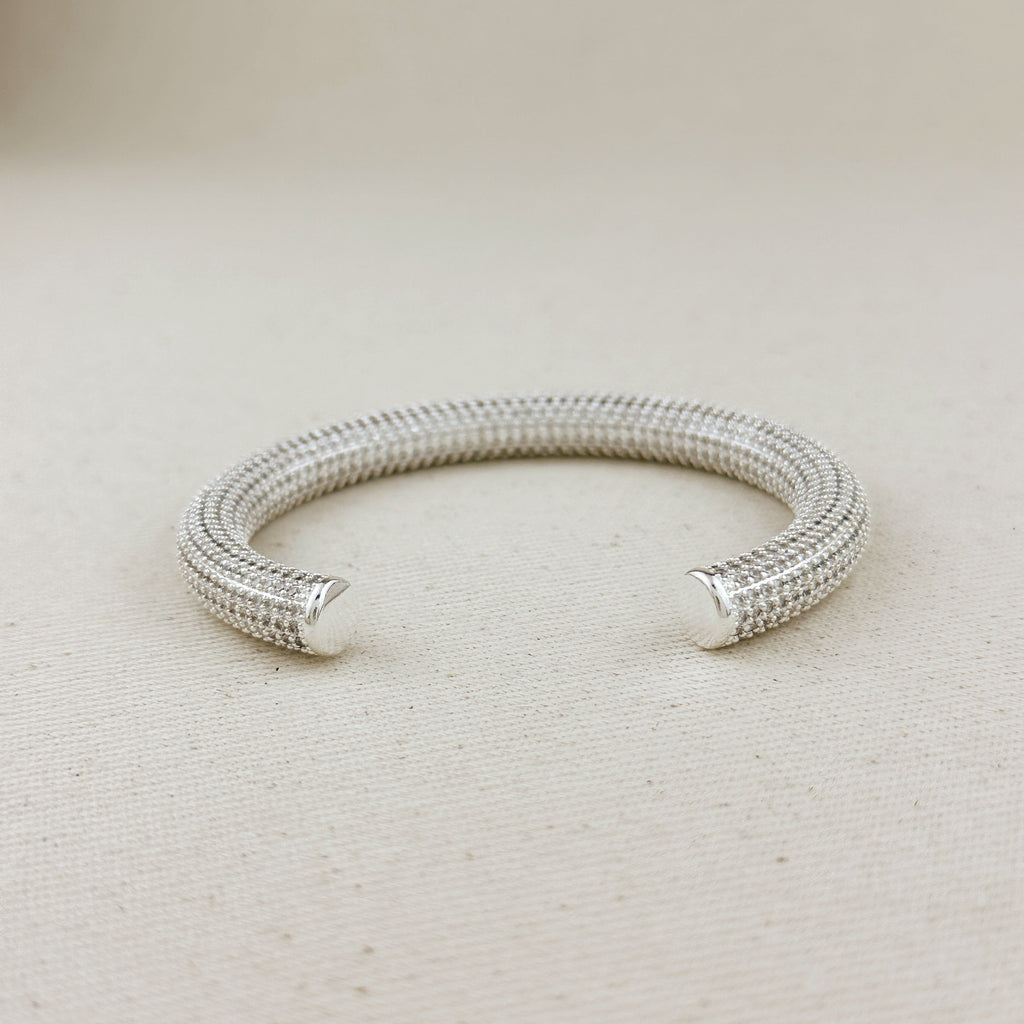 18k Gold Filled Iced Arm Cuff Bracelet