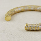 18k Gold Filled Iced Arm Cuff Bracelet