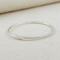 18k Gold Filled Thin Line CZ Bangle Bracelet