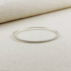 18k Gold Filled Thin Line CZ Bangle Bracelet