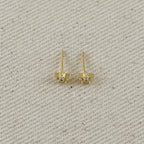18k Gold Filled Mini CZ Star Stud Earrings