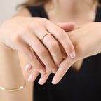 Mondsee 18k Gold Filled Twisted Design Band Ring | 18k Gold Filled Jewelry