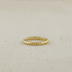 Mondsee 18k Gold Filled Twisted Design Band Ring | 18k Gold Filled Jewelry