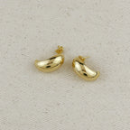 18k Gold Filled Medium Dome Earrings