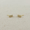 18k Gold Filled Mini CZ Stud Earrings