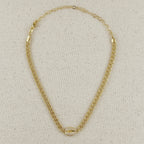 Mondsee 18k Gold Filled Cowrie CZ Choker | 18k Gold Filled Jewelry