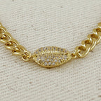 Mondsee 18k Gold Filled Cowrie CZ Choker | 18k Gold Filled Jewelry