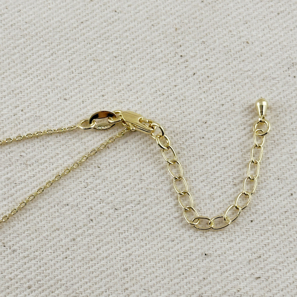 Mondsee 18k Gold Filled Cross Plate Necklace | 18k Gold Filled Jewelry