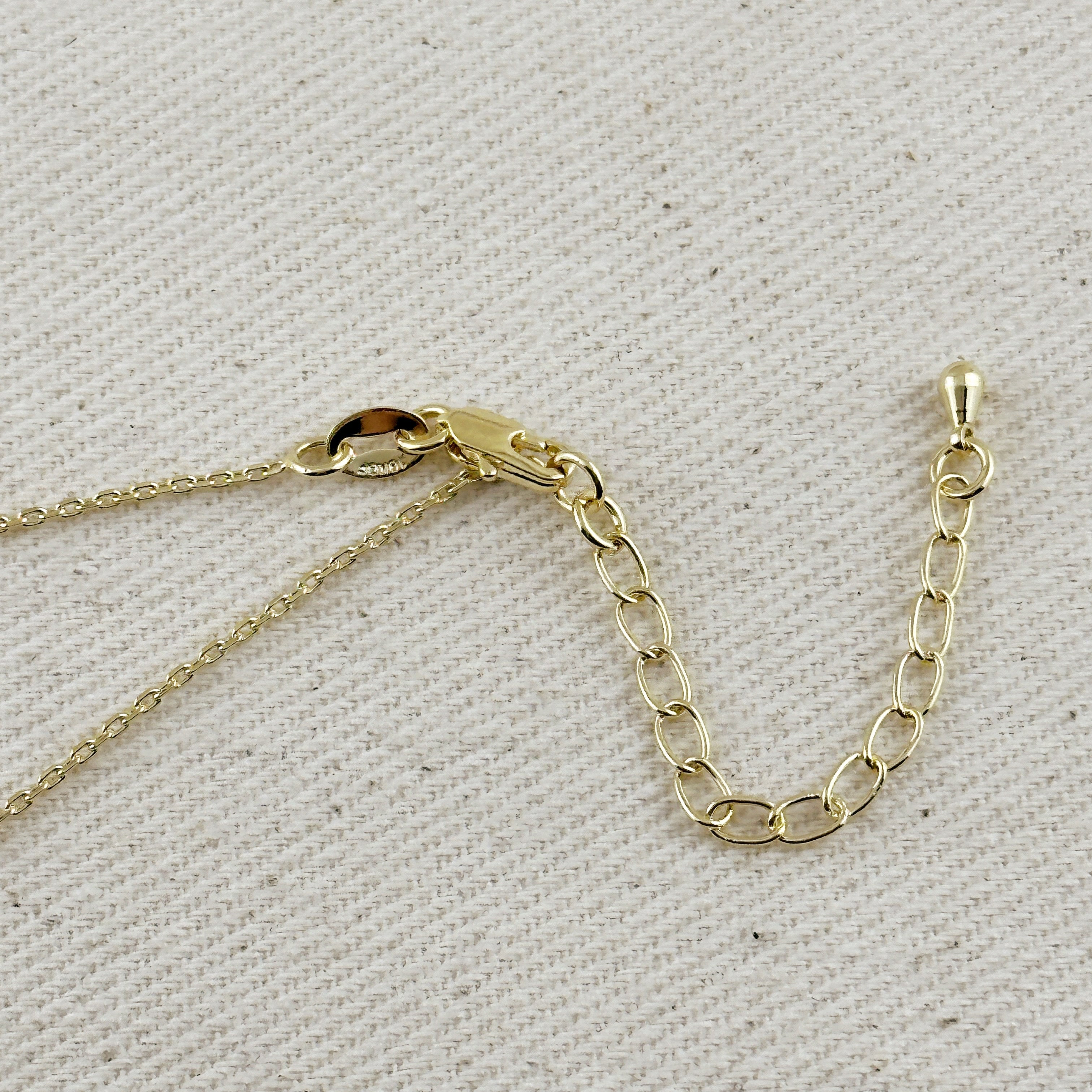 Mondsee 18k Gold Filled Cross Plate Necklace | 18k Gold Filled Jewelry