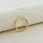 Mondsee 18k Gold Filled Delicate CZ Band Ring | 18k Gold Filled Jewelry