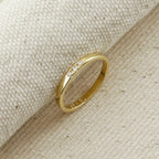 Mondsee 18k Gold Filled Delicate CZ Band Ring | 18k Gold Filled Jewelry