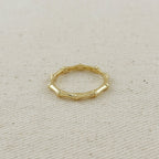 Mondsee 18k Gold Filled Bamboo Band Ring | 18k Gold Filled Jewelry