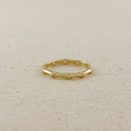 Mondsee 18k Gold Filled Bamboo Band Ring | 18k Gold Filled Jewelry