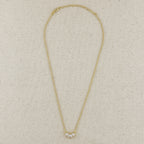 18k Gold Filled CZ Lotus Necklace