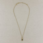 18k Gold Filled Fancy Baguette Pendant Necklace