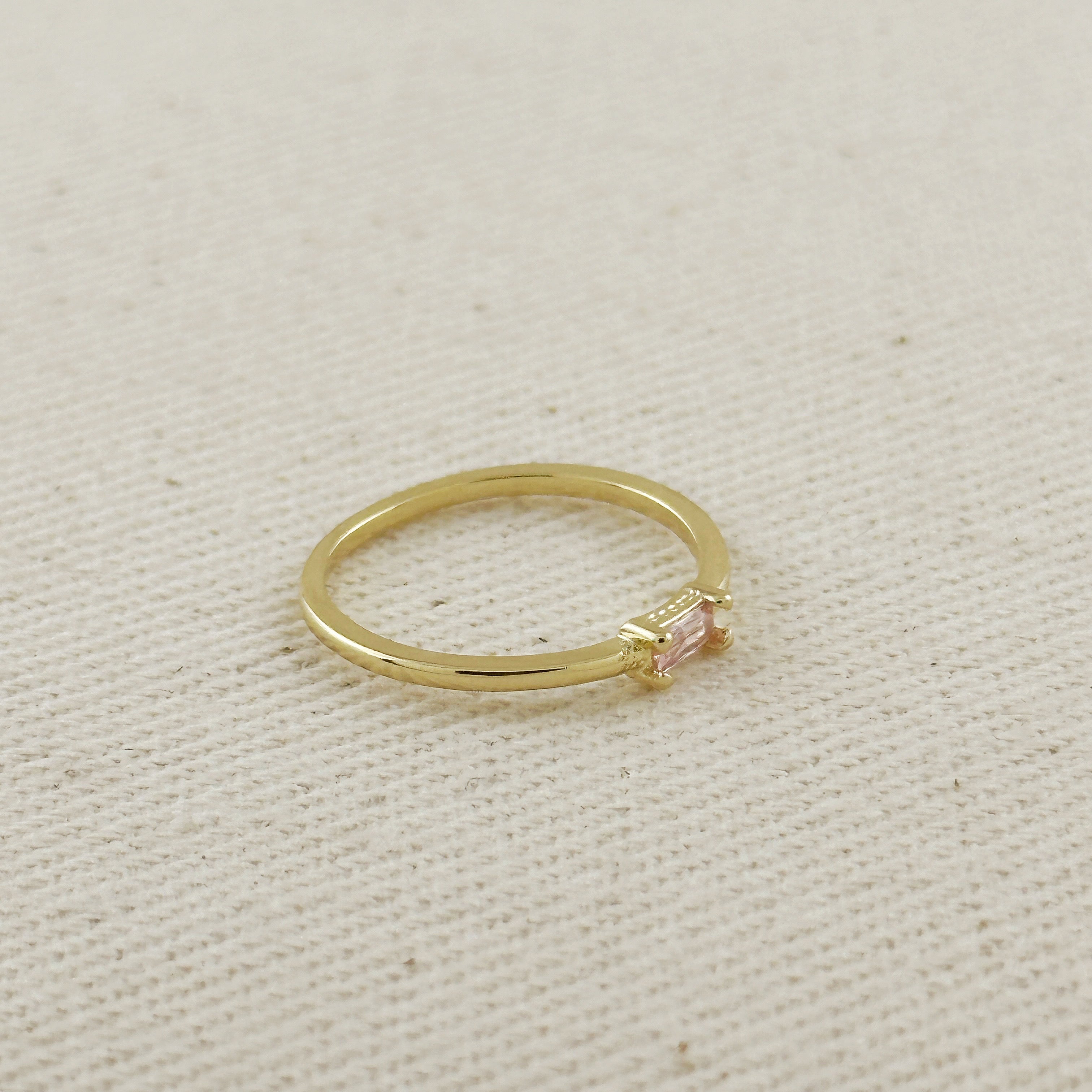 Mondsee 18k Gold Filled Birthstone Rings | 18k Gold Filled Jewelry