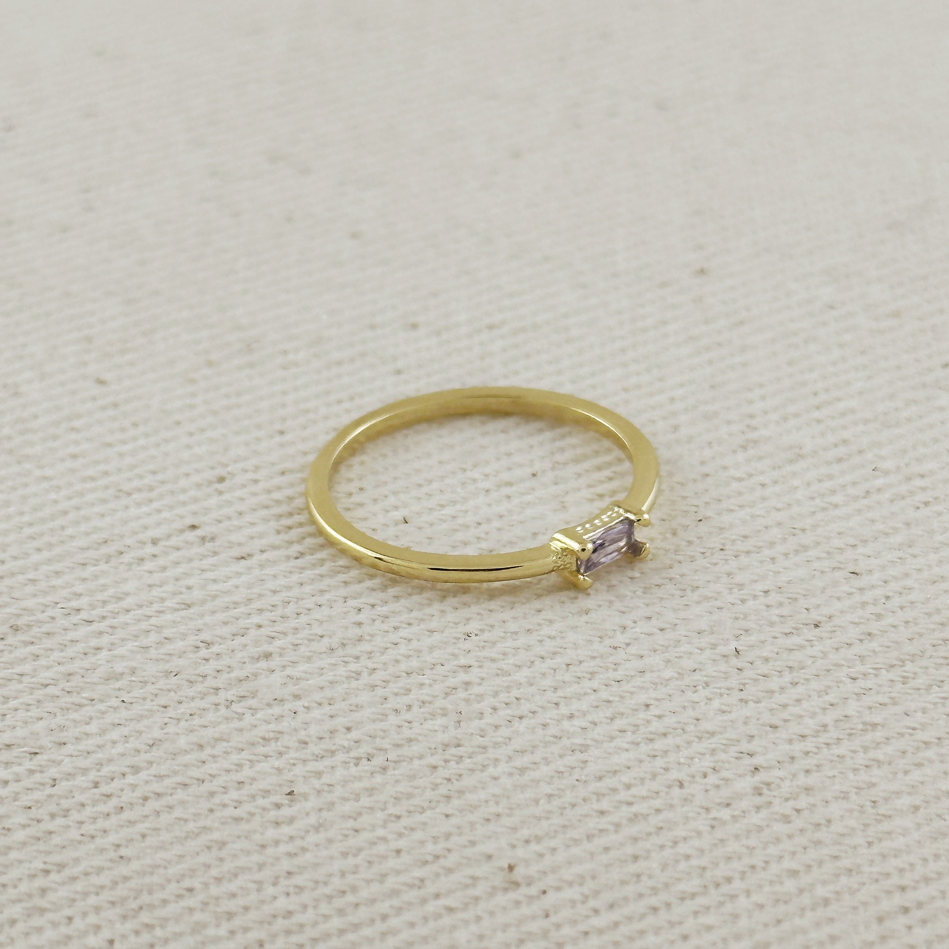Mondsee 18k Gold Filled Birthstone Rings | 18k Gold Filled Jewelry