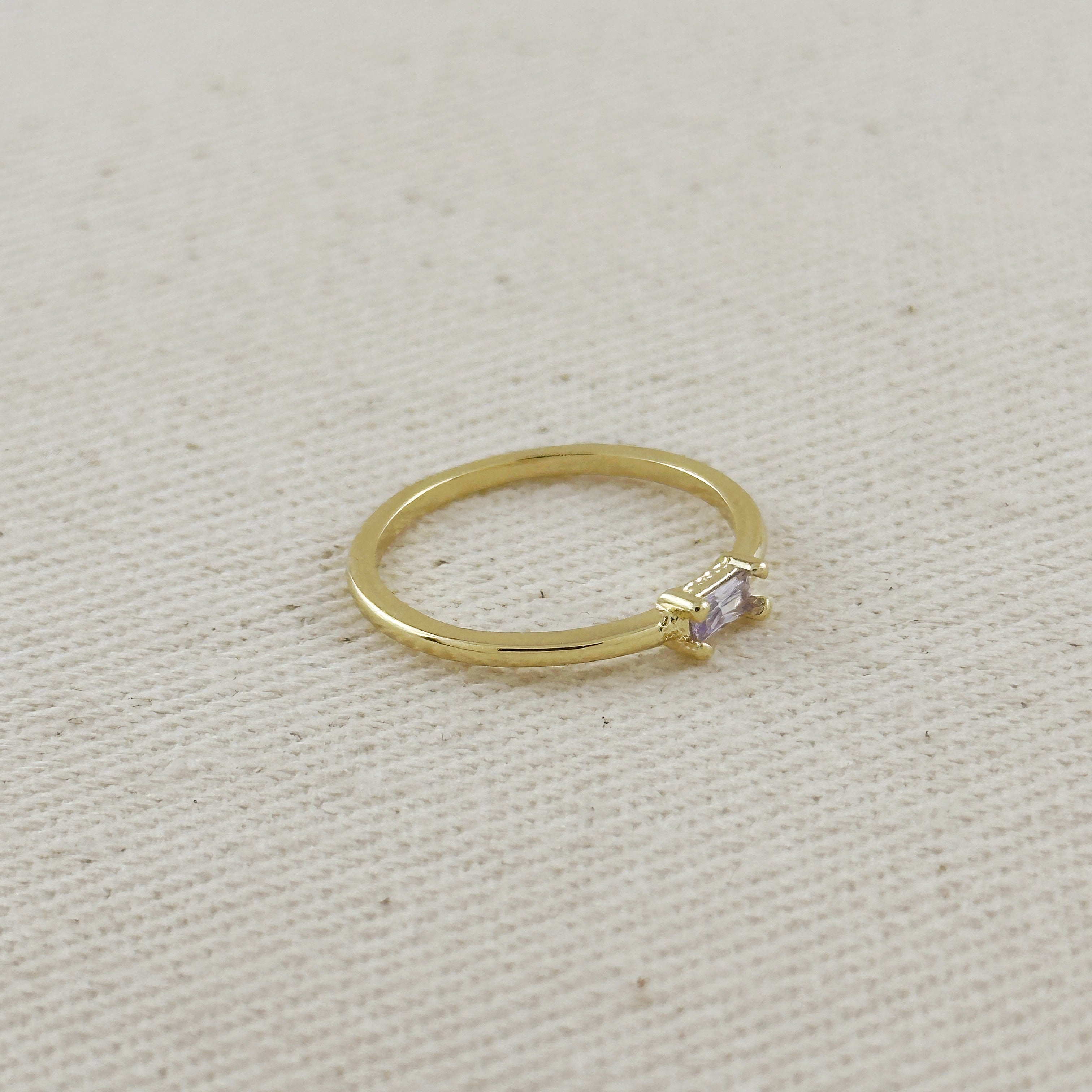 Mondsee 18k Gold Filled Birthstone Rings | 18k Gold Filled Jewelry