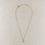 Mondsee 18k Gold Filled Bezel Cross CZ Necklace | 18k Gold Filled Jewelry