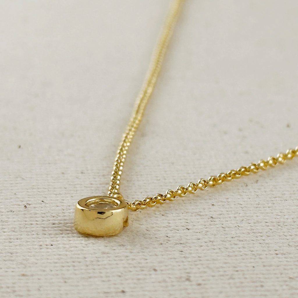 Mondsee 18k Gold Filled Solitaire Necklace | 18k Gold Filled Jewelry
