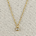 Mondsee 18k Gold Filled Solitaire Necklace | 18k Gold Filled Jewelry