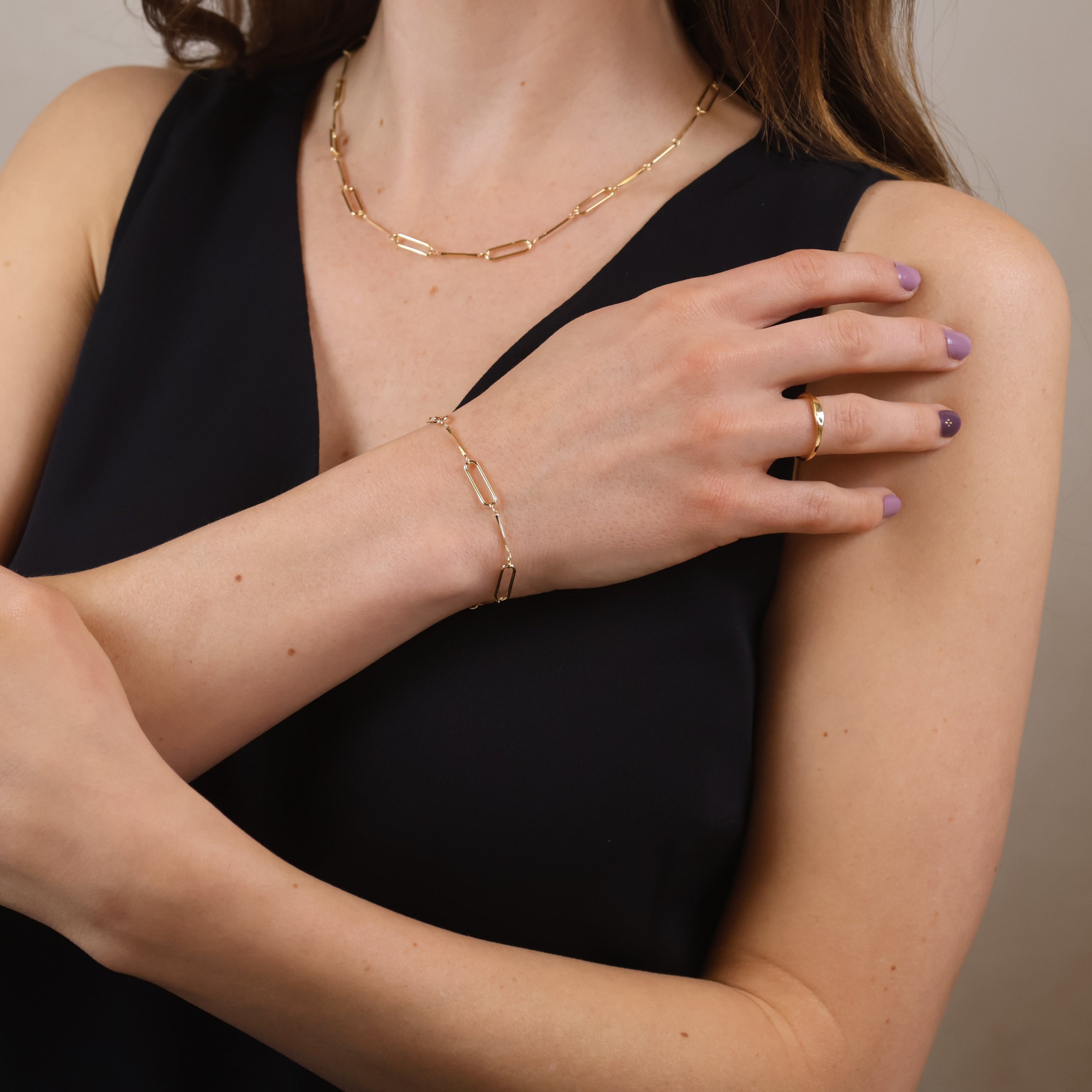 Mondsee 18k Gold Filled Paperclip And Straw Chain | 18k Gold Filled Jewelry