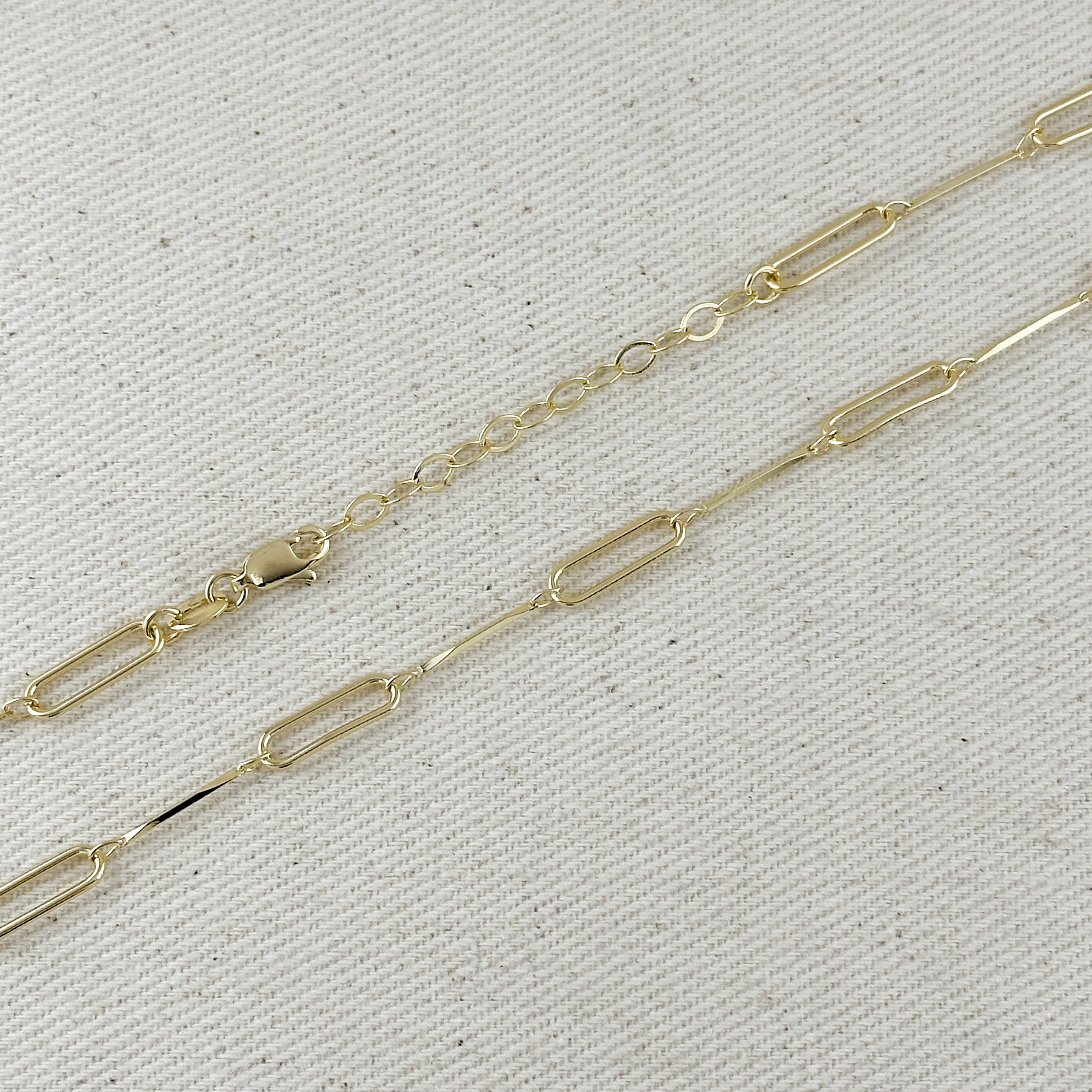 Mondsee 18k Gold Filled Paperclip And Straw Chain | 18k Gold Filled Jewelry