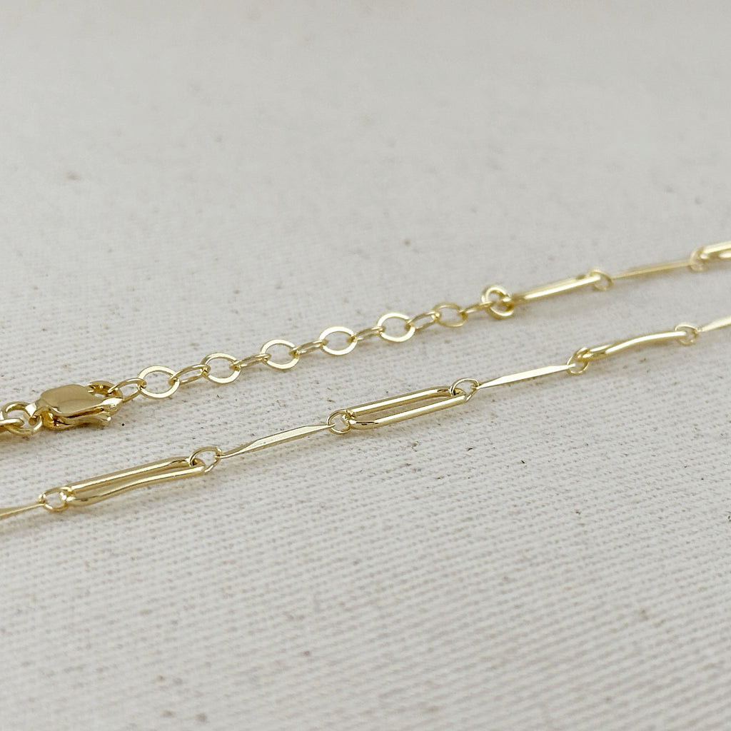 Mondsee 18k Gold Filled Paperclip And Straw Chain | 18k Gold Filled Jewelry