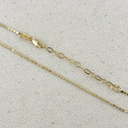 Mondsee 18k Gold Filled 1.5mm Flat Dot Chain Necklace | 18k Gold Filled Jewelry