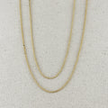Mondsee 18k Gold Filled 1.5mm Flat Dot Chain Necklace | 18k Gold Filled Jewelry