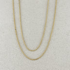 Mondsee 18k Gold Filled 1.5mm Flat Dot Chain Necklace | 18k Gold Filled Jewelry