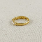 Mondsee 18k Gold Filled Fresh Water Pearl Band Ring | 18k Gold Filled Jewelry