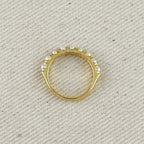 Mondsee 18k Gold Filled Fresh Water Pearl Band Ring | 18k Gold Filled Jewelry
