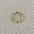 Mondsee 18k Gold Filled 2mm Beaded Band Ring | 18k Gold Filled Jewelry