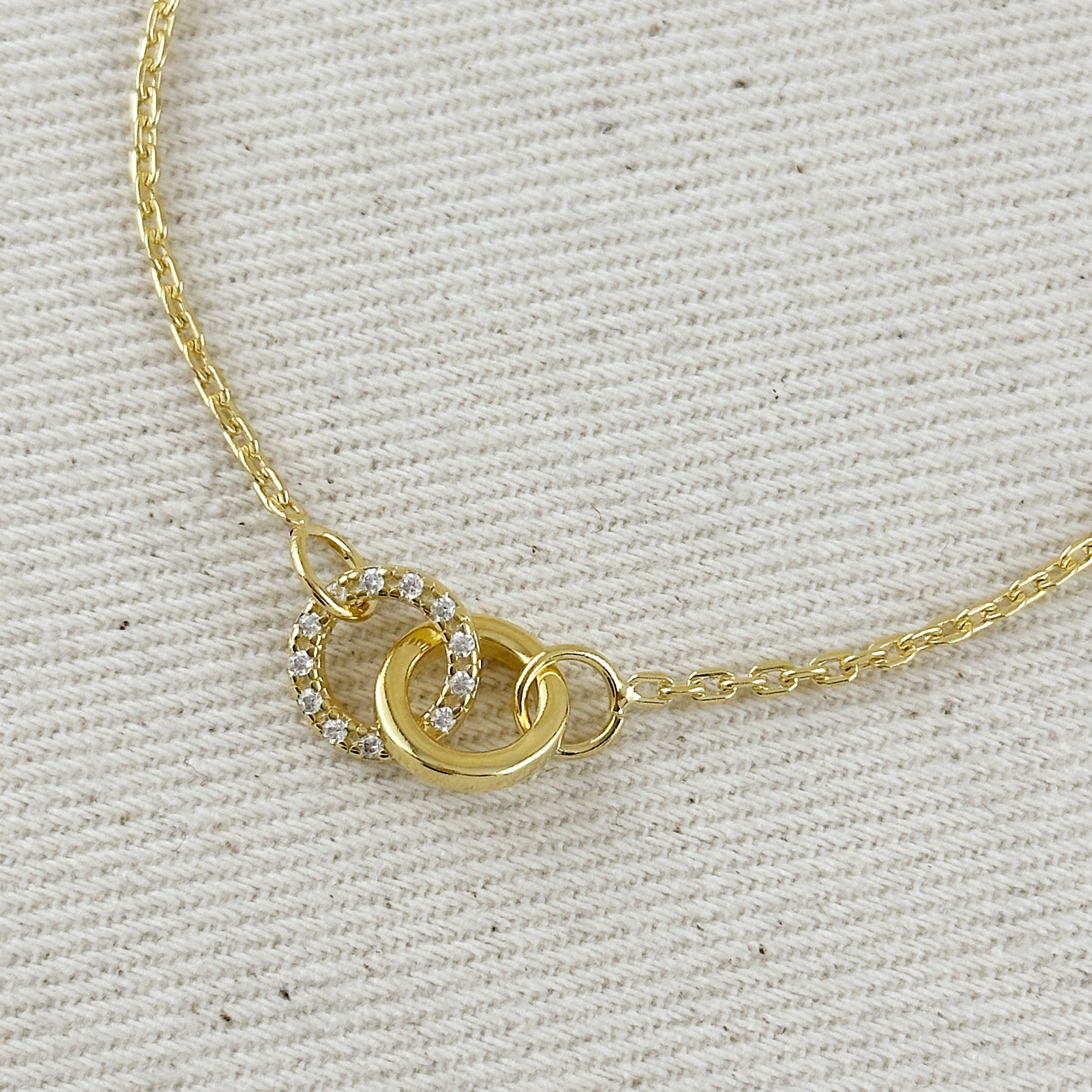 Mondsee 18k Gold Filled Linked CZ Bracelet | 18k Gold Filled Jewelry