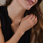 Mondsee 18k Gold Filled Linked CZ Bracelet | 18k Gold Filled Jewelry