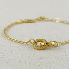 Mondsee 18k Gold Filled Linked CZ Bracelet | 18k Gold Filled Jewelry
